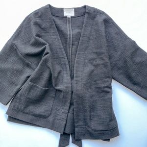 Ann Taylor LOFT Black Wrap Kimono Jacket Size XS/S